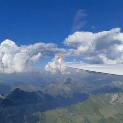 Verortung via Georeferenzierung der Kamera: Aufgenommen in der Nähe von Gemeinde Sonntag, Österreich in 3000 Meter